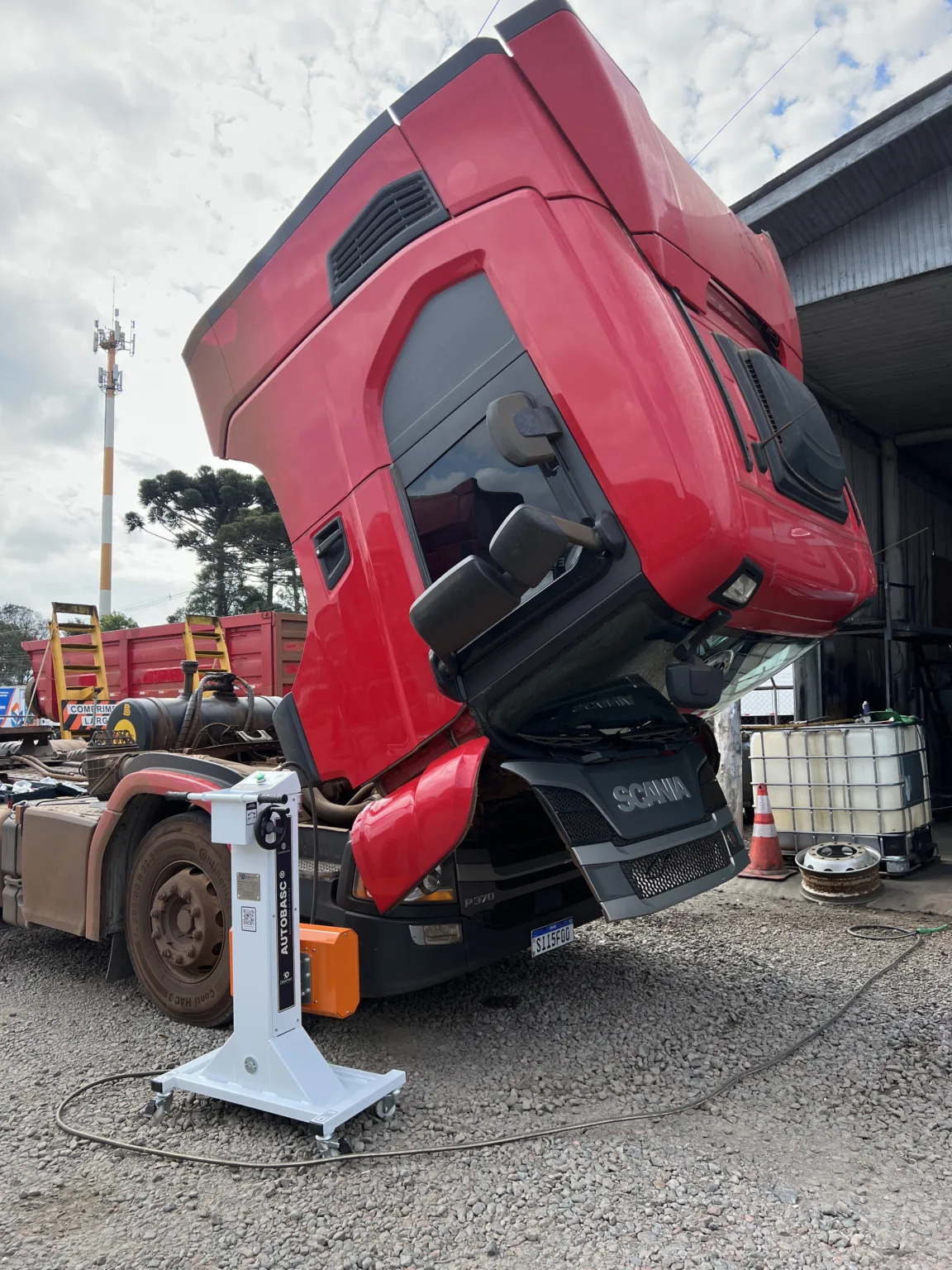 basculador automático de cabines com scania