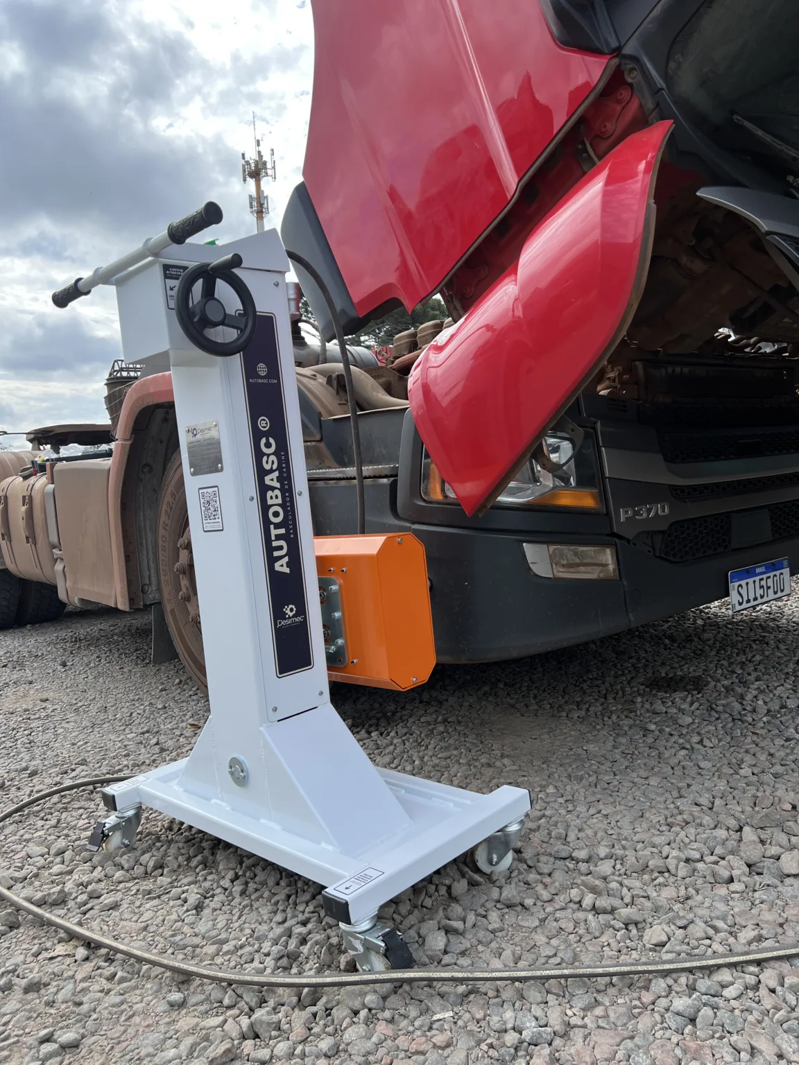 basculador automático de cabines com scania